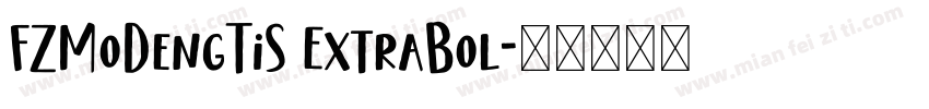 FZMoDengTiS ExtraBol字体转换